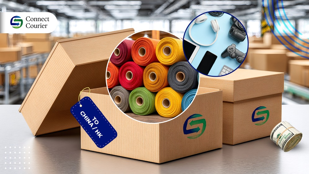 image_of_txtile_and_electronic_stuff_import_via_connect_courier